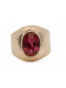 Ring Vintage style Ruby Original Vintage 14K Rose Gold vrc127r